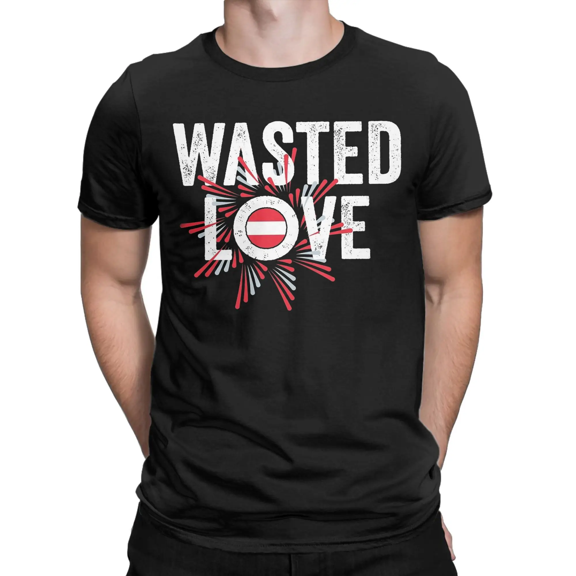 

Mens Womens JJ Wasted Love 2025 Austria Eurovision Song Contest T Shirt Cotton Graphic Printing T-Shirt Clothing Outfits
