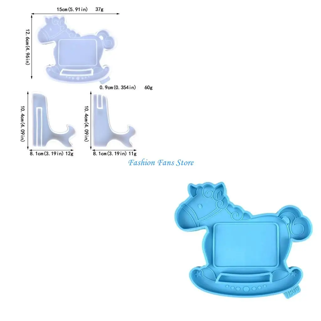 

Epoxy Horse Photo Frame Ornaments Silicone Mold for Jewelry Making