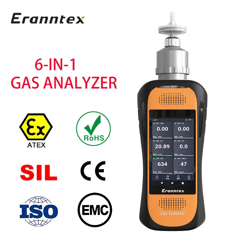 SO2 Gas Detector Portable Multi Gas Analyzer Android OS 4