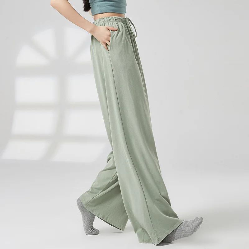 맞춤형 현대 재즈 댄스 바지 매일 연습 옷 느슨한 댄스 바지 남여 스트레이트 레그 와이드 레그 연습 의상