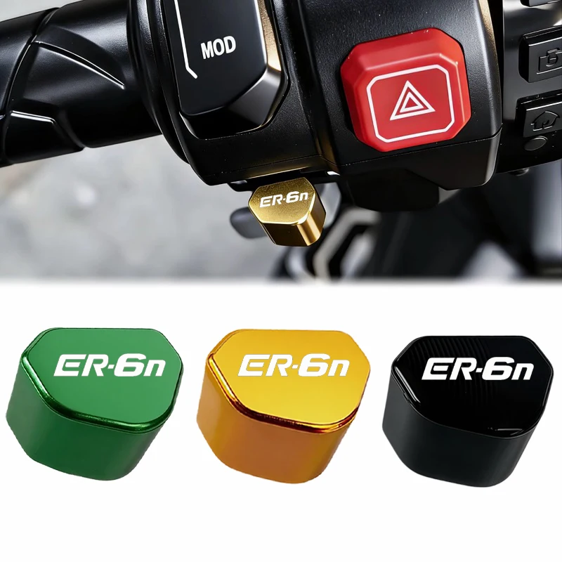 

Mototcycle CNC Accessories For Kawasaki ninja ER6F ER6N ER-6N ER-6F 2006 -2026 ER6 F/N Switch Button Turn Signal Switch Key cap
