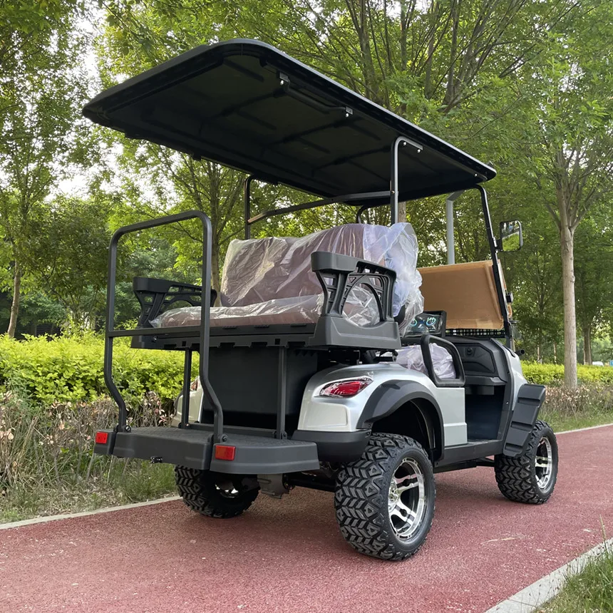 2+2-Seater With Electric Winch Off-road Golf Cart 4-wheel Disc Brake Electric Car Factory Price Electric golf trolleys