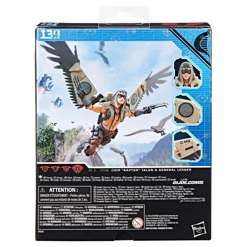 GI. Joe Classified Series COBRA # 139 CHIP Raptor Talon & General Ledger 6-Zoll-Actionfigur mit Gelenkflügeln