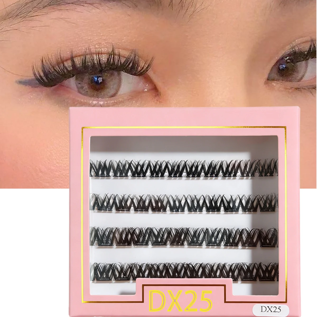 AMSDCN 4rows No Glue Needed 10 - Eyelash Extension No 10 review and price