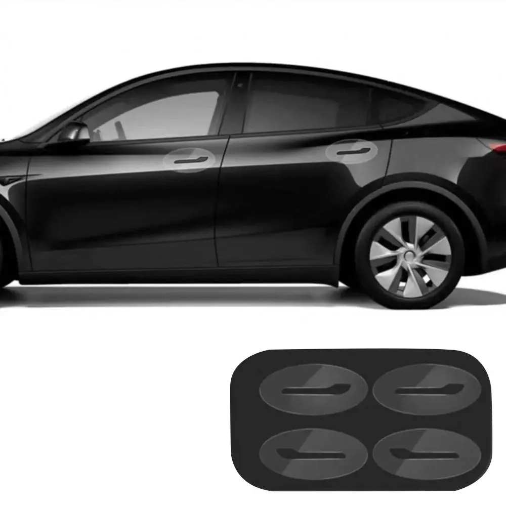 4pcs Scratch-Proof Car Door Handle Protector Transparent TPU Car Clothing DIY for Model 3/Y Juniper Launch 2025