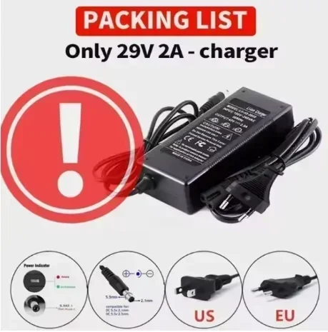 Oplaadbare 24V 10000mAh lithiumbatterij 7S3P-pack met BMS, voor elektrisch gereedschap, scooter, grasmaaier, stofzuiger, LED-licht
