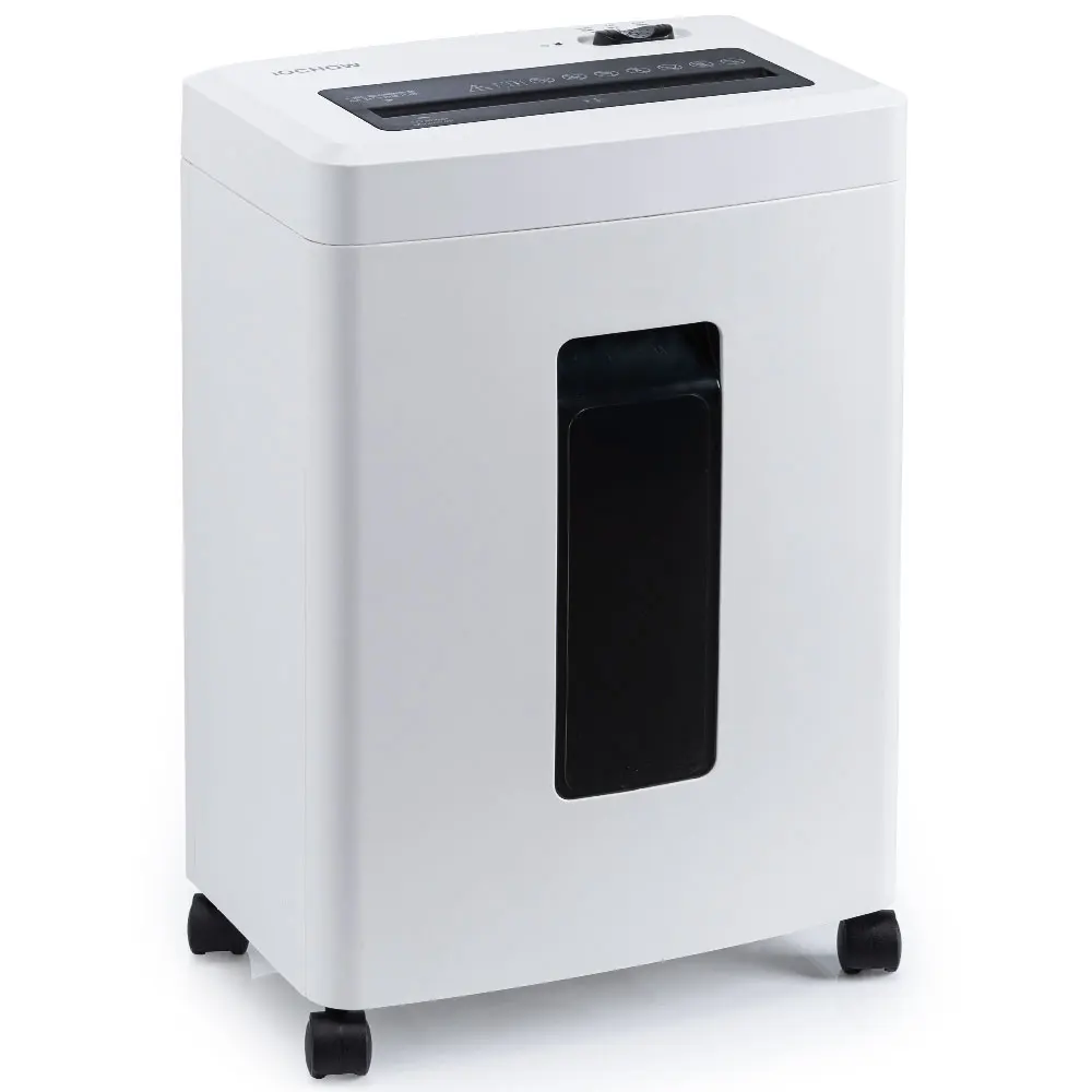 10-Sheet Home/Office Manual Paper Shredder Machine Cross-Cut With 16L Bin Confidentiality Level 4 Power By Electricity