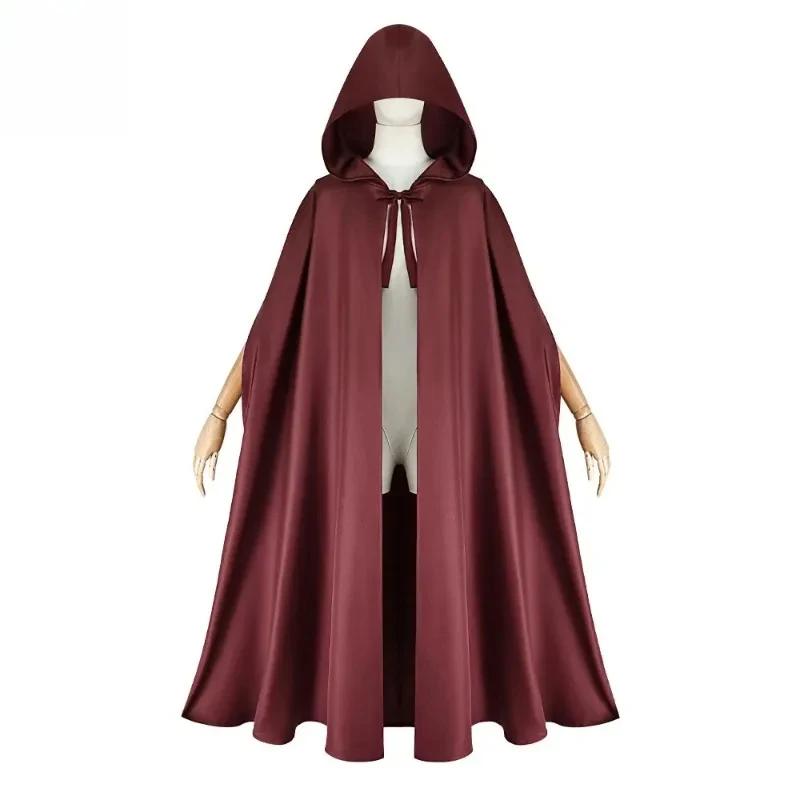 

ob Olive Green Hooded Cape Cosplay Costume - Long Cloak Design, Versatile Themed Outfit for Fantasy Role-Play & Medieval E 158gj