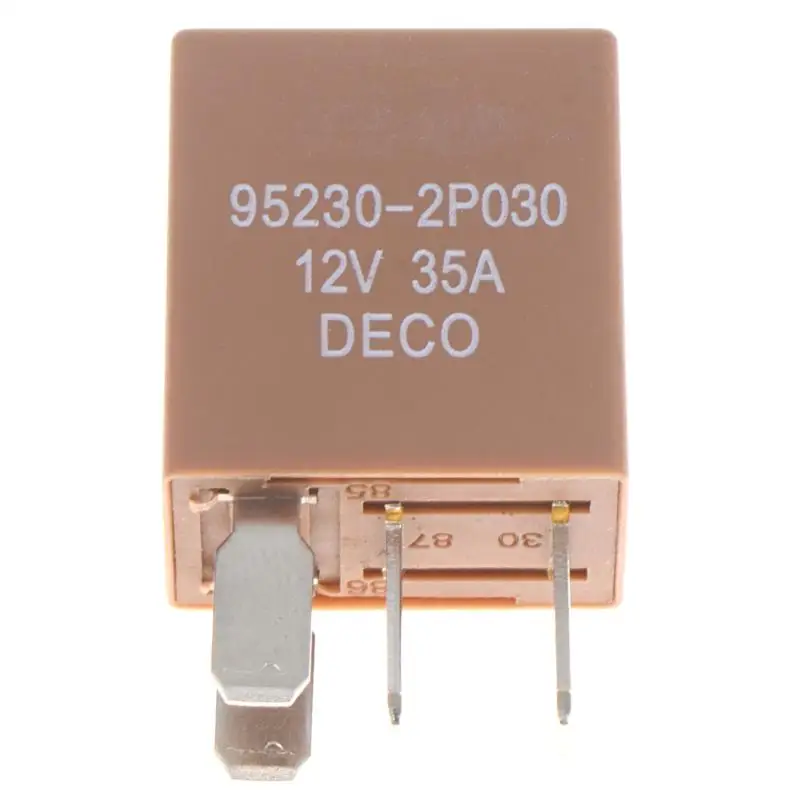 12V 35A Automotive Relay 95230-2P030 4Pin Stable Conductivity Universal Fit for Most Vehicle Modification Projects