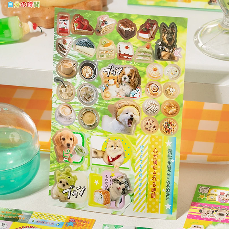 

6 pieces/pack Retro Japanese Showa style stickers bag, handmade account scrapbook, diary, DIY decorative stickers