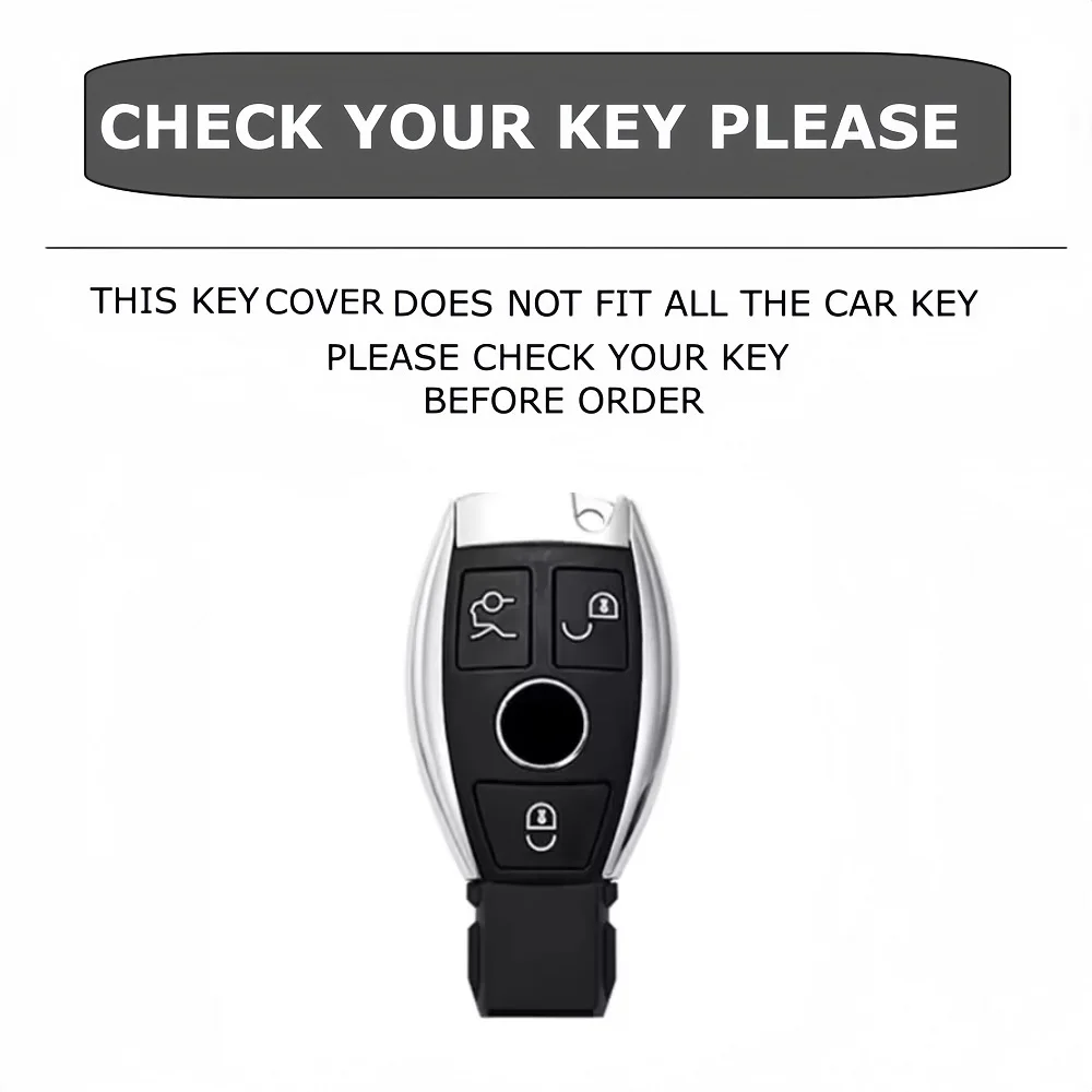 Zinc Alloy Car Shell Fob Holder Remote Key Case Cover For Mercedes Benz A B R G Class GLK GLA GLC GLR W204 W210 W176 W202 W463