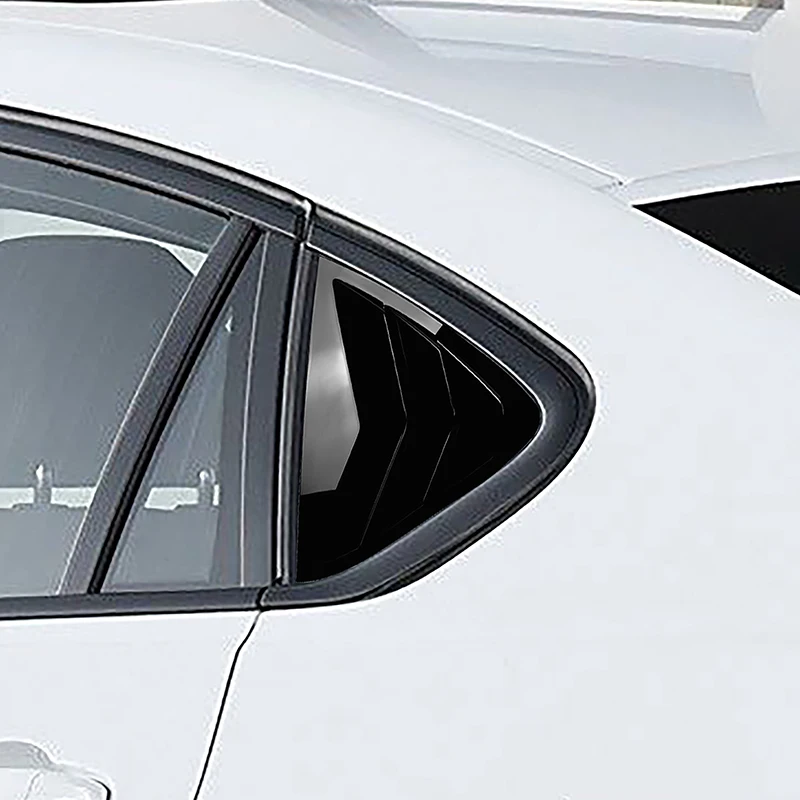 

Carbon Fiber Pattern Rear Window Triangle Panel Shutter Louver Cover Sticker Exterior Car Accessories For BMW X6 F16 2015-2019