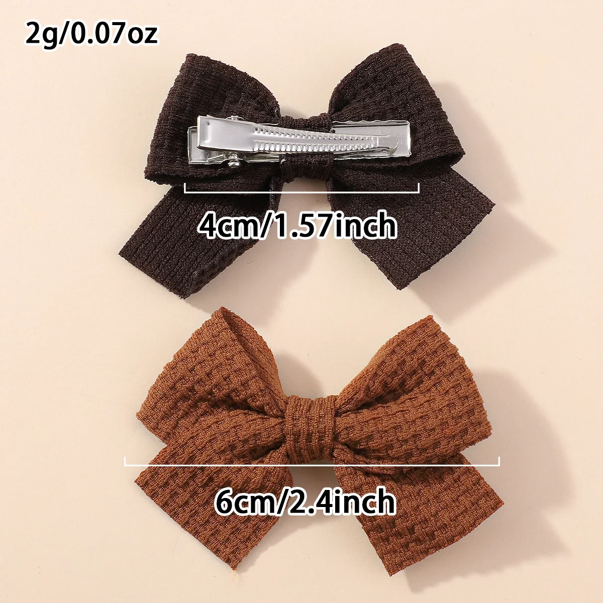 RAINBOW BOWS 6Pcs Cute Solid Ribbon Bowknot Hair Clips for Kids Girls Sweet Bows Hairpin Barrettes Hair Accessories Wholesale
