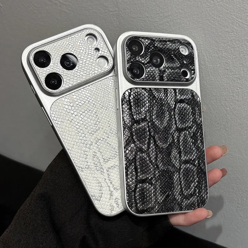 Luxury Glitter Powder Crocodile Grain Pattern Phone Case For iPhone 18 17 16 15 14 13 Pro Max Soft Shockproof Silicone Cover