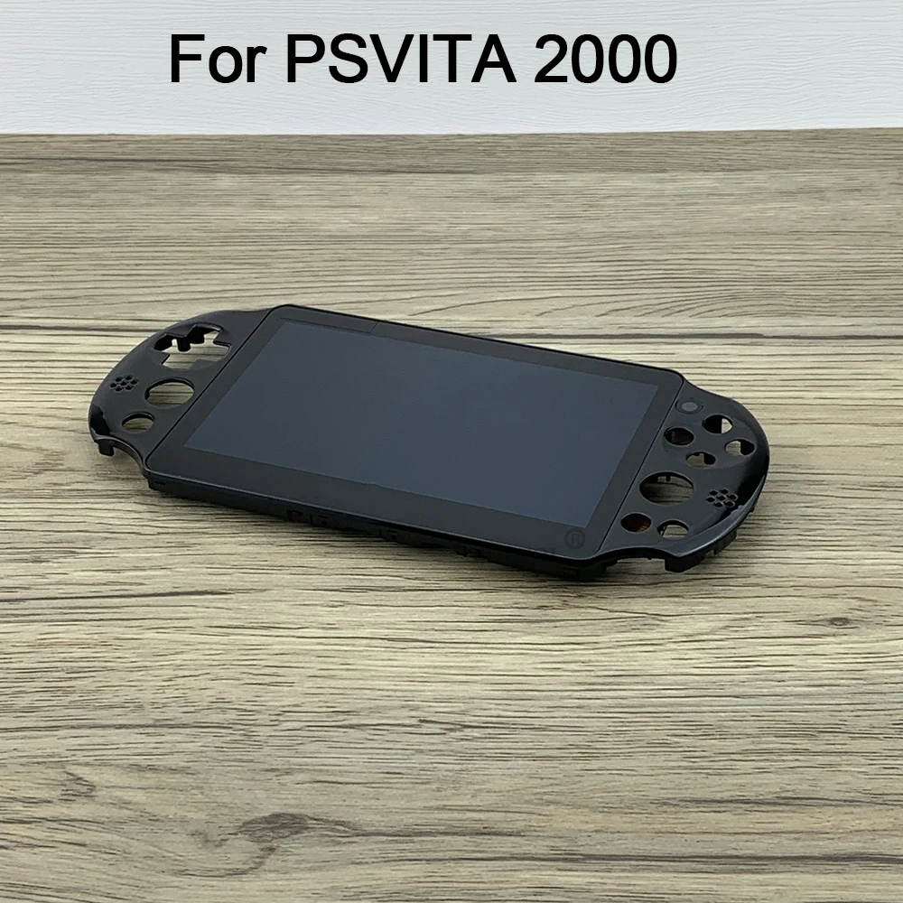 شاشة LCD أصلية من Oled لشاشة PS Vita 2000 LCD مع مجموعة شاشة تعمل باللمس مع ملحقات إصلاح الإطار لـ PSV2000