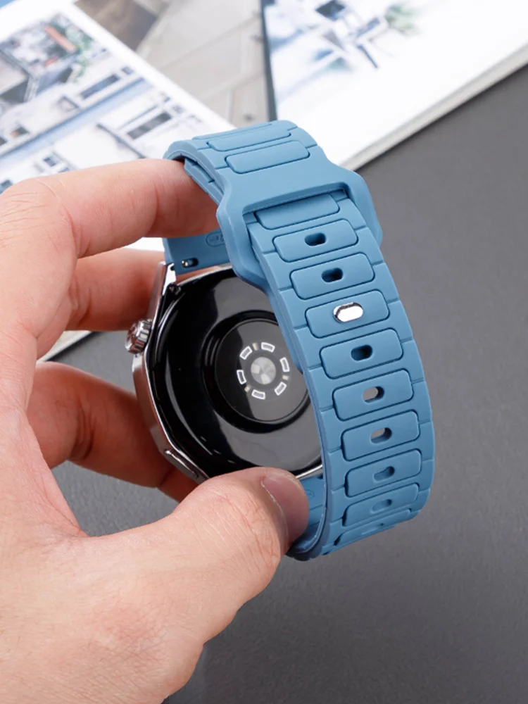 18mm 20mm 22mm Strap for Samsung Galaxy Watch 7 FE 6 5 4 5Pro 6/4Classic Silicone Band for Huawei GT5 Pro 46mm GT4/3Pro Bracelet