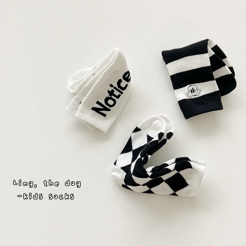 3 Pairs Socks Boys Girls Sport Socks Spring Calf Length 1-12Y Girls Socks Children Cotton Socks