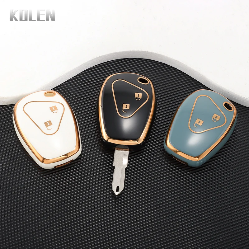 TPU Key Case Cover Shell Fob For Renault Megane Duster Modus Espace Laguna Logan For DACIA Sandero Fluence Clio Kango 2 Buttons