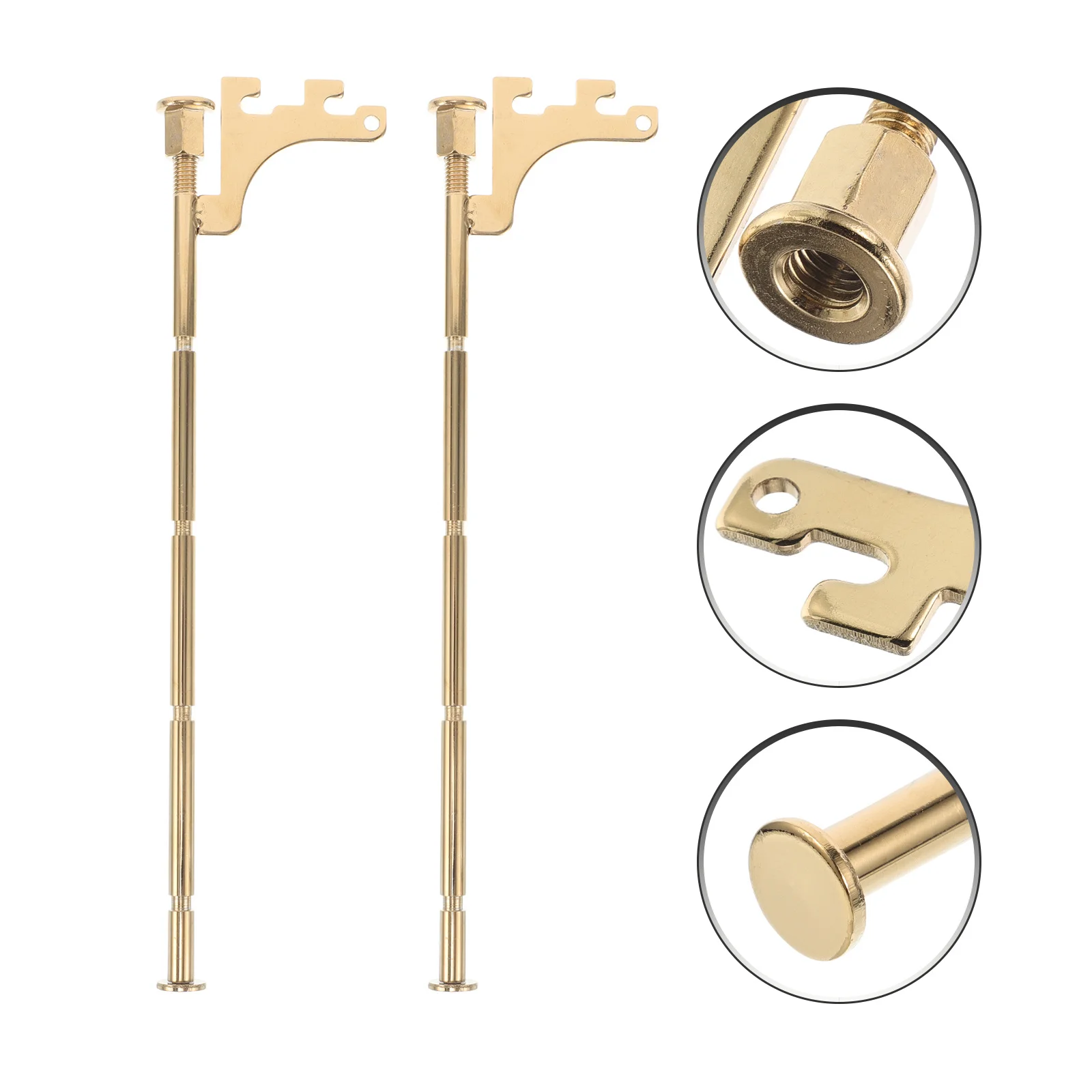 

2Pcs Wall Mounted Bra Holder Bamboo Joint Thickened Gold Plated Organizer Rack for Underwear Closet Display and Space Saving