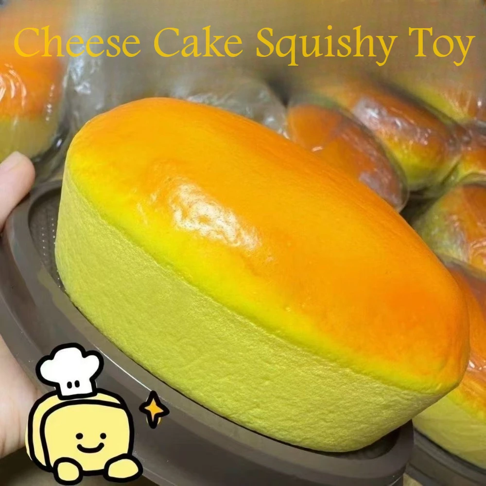 Kids' Toy - Squishy Simüle Edilmiş Cheesecake Sıkma Oyuncak