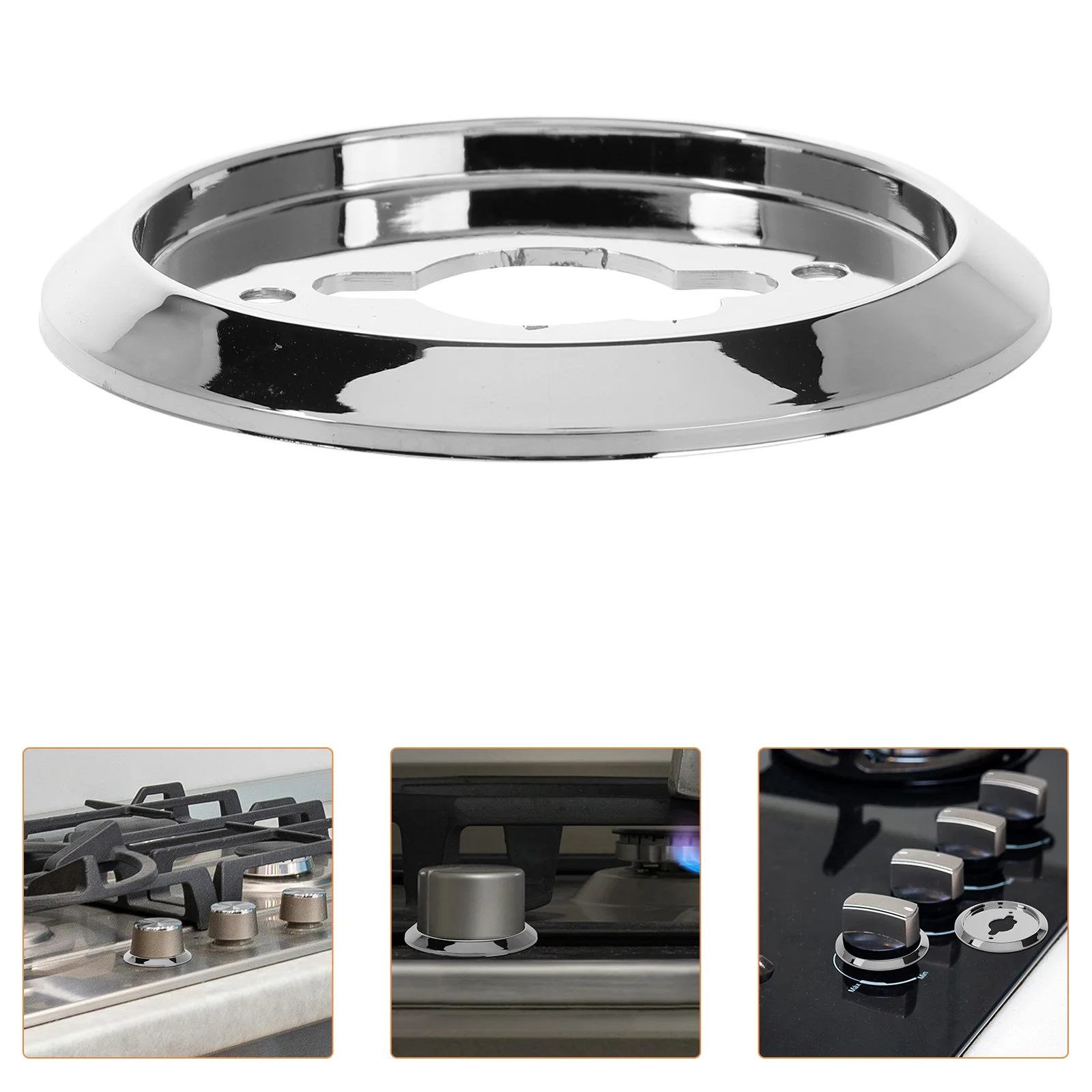 

5pcs Gas Stove Knob Base Replacement Plastic Rotating Control Knobs For Bbq Grill Oven Silver Kitchen Cooktop Stove Accessory