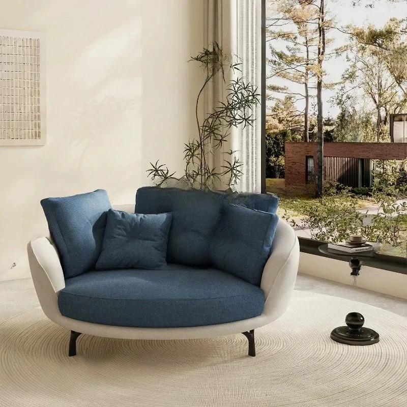 Wabi Sabi Wind Round Lazy Sofa Modern Simple Hotel Reception Leisure SofaTJ