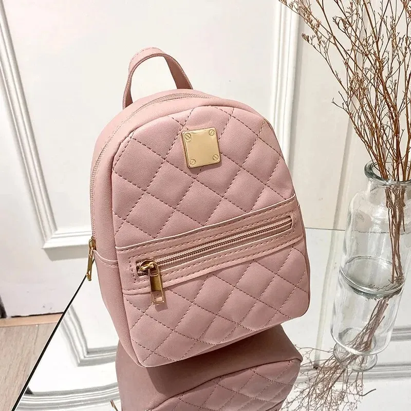 Fashion Backpack Women Designer PU Leather Small Girl Backpack Bag Leisure Women Shoulder Bag Mini School Backpack Travel Bag