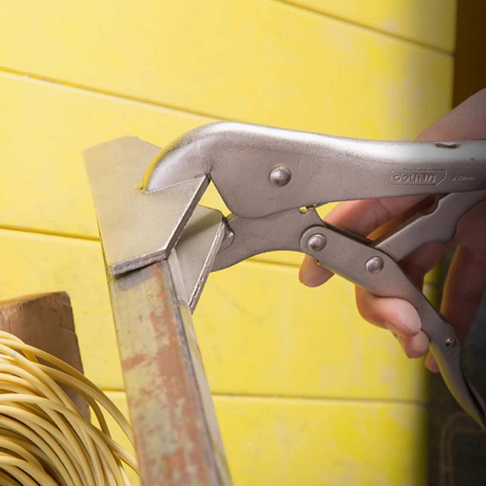 Large Pliers with Widened Flat Mouth Metal Folding Welding Template Wood Strong Fast Fixing Pliers