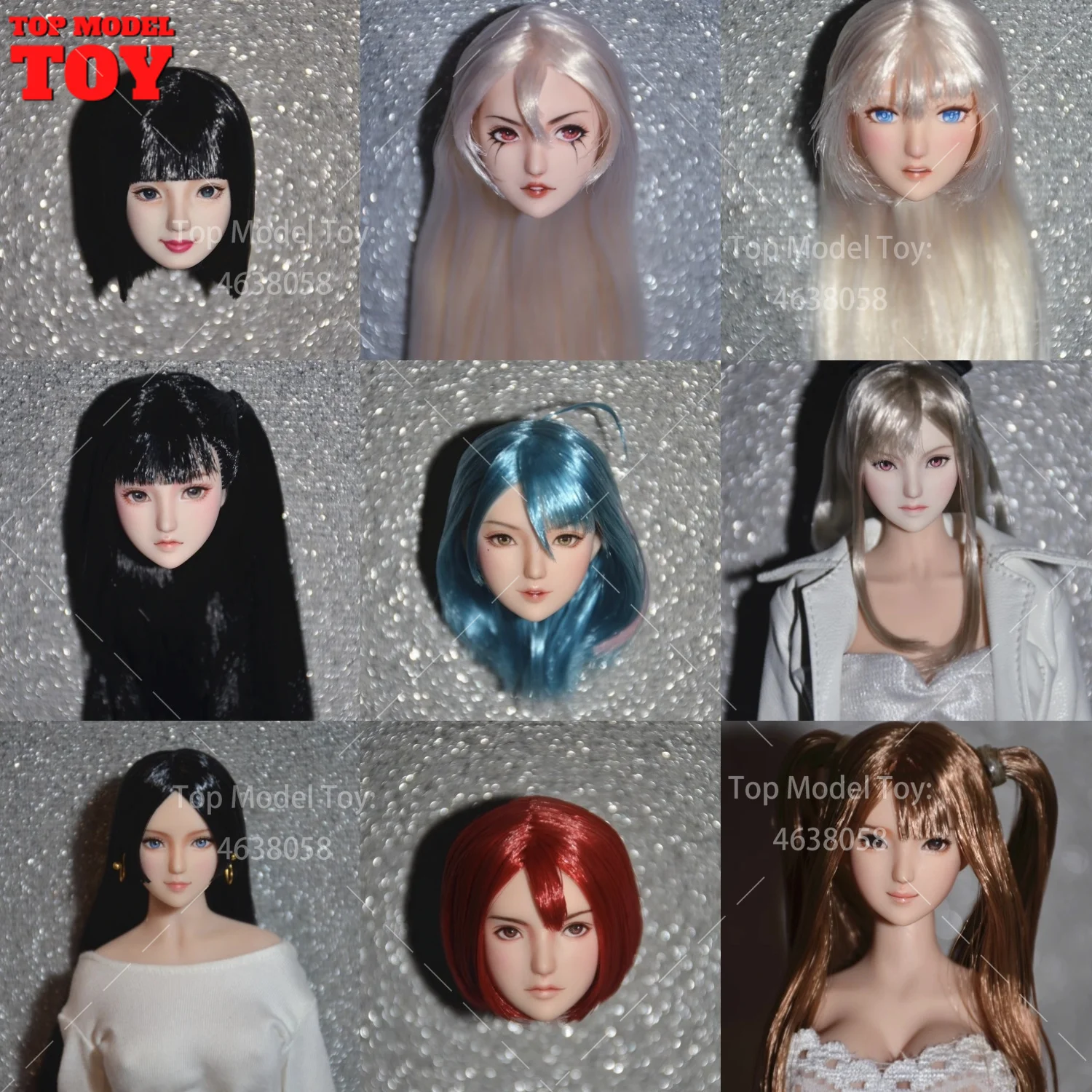 1/6 Customization Beauty Ob27 Girl Head Sculpt Anime Characters Makeup Model For 12