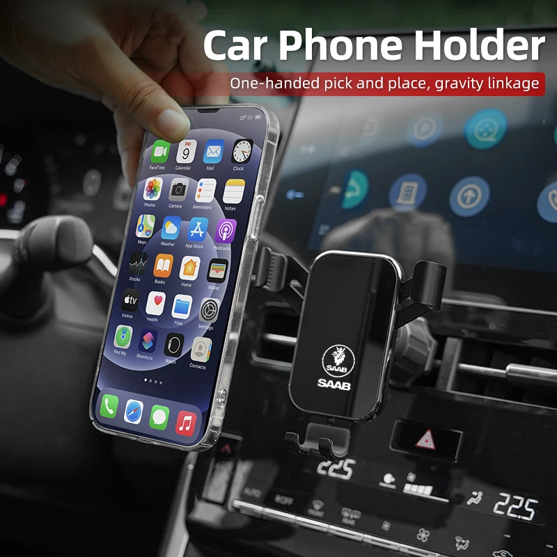 حامل هاتف السيارة حامل هاتف المحمول GPS دعم ل SAAB 9-4X 9-7X 9-3 9-5 9-2X 9-X 9000 900 600 99 97 الوحش GT750
