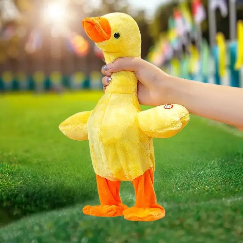 Danza con musica Giocattoli per bambini Parlante Canto e camminare Anatra Pato musicale Peluche Regali di Natale Parlare Canto e camminare