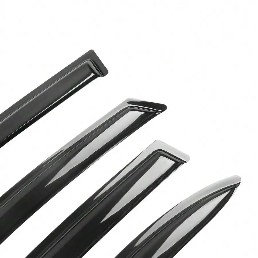 4PCS Window Visors Compatible With Honda Civic Sedan 2006–2011, Smoke Acrylic Rain Guards Car Accessories view 4