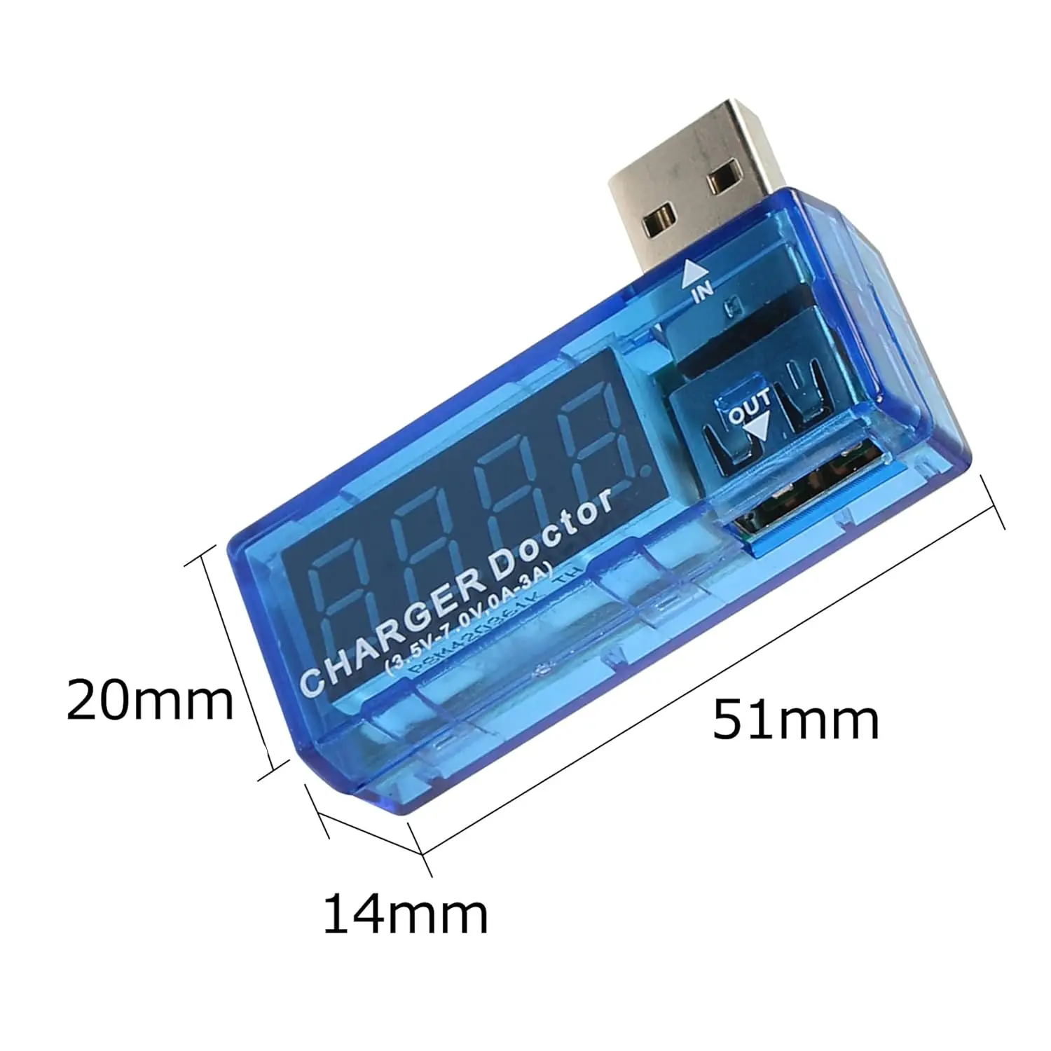 شاحن يو اس بي طبيب رقمي متعدد USB جهاز اختبار الطاقة الرقمي الجهد الحالي رصد الفولتميتر مقياس التيار الكهربائي كاشف USB محمول R