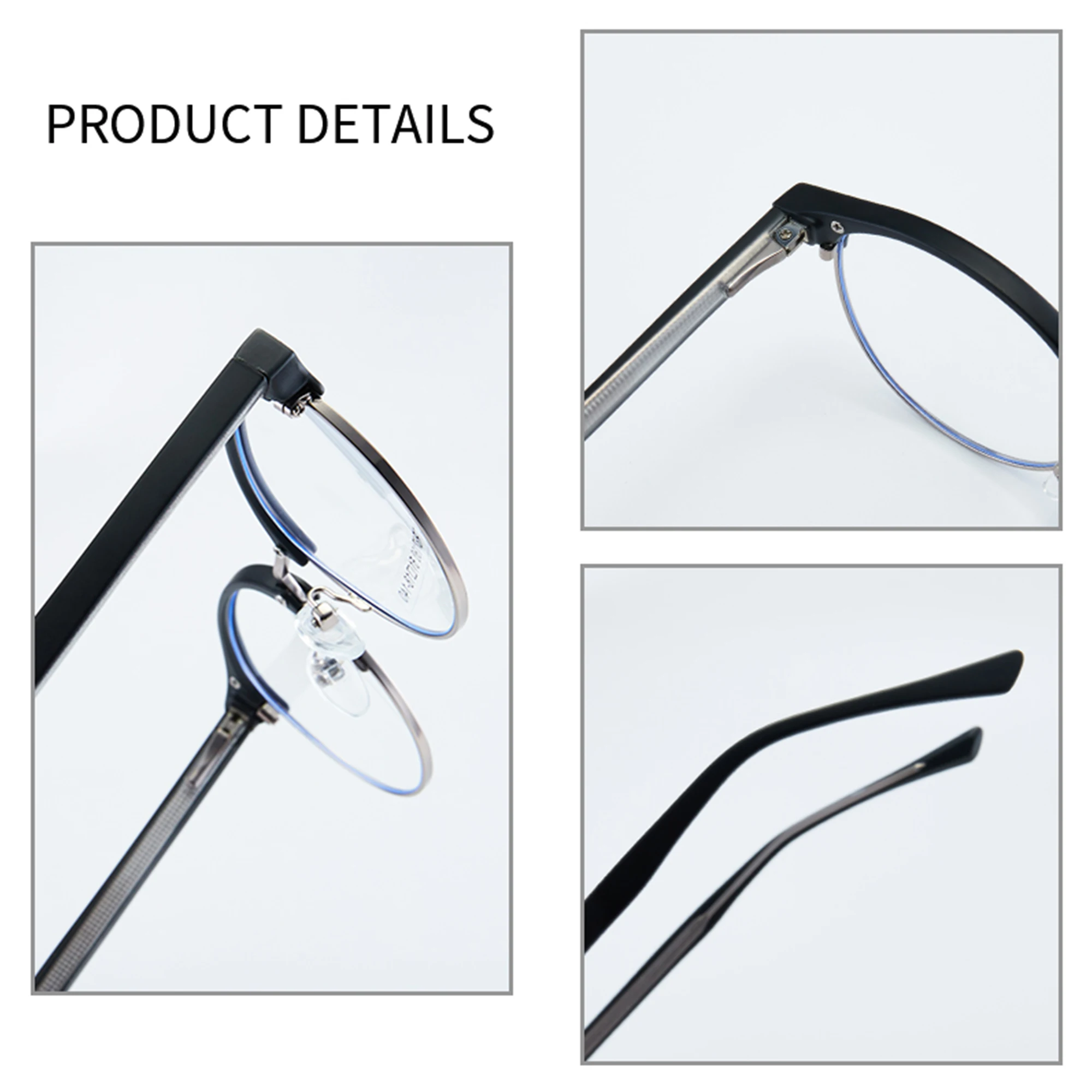 JMISUS ﻿Classics Retro Round Prescription Glasses Men Customised For Distance Lightweight Business Optical Glasses 2025