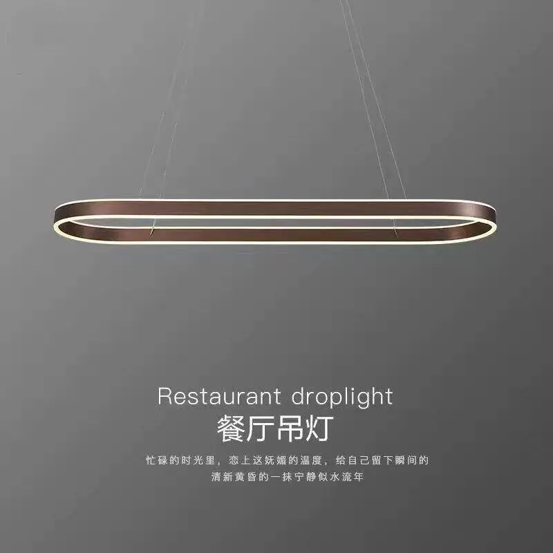 Modern minimalist restaurant pendant light, extremely simple long bar living room pendant light, luxurious kitchen pendant light