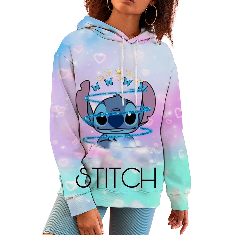 MINISO Disney Stitch New 3D Printed Hoodie Casual Fashion zip hoodie Y2K Streetwear Stitch Hug Baby Yoda hoodie Stitch 3D hoodie