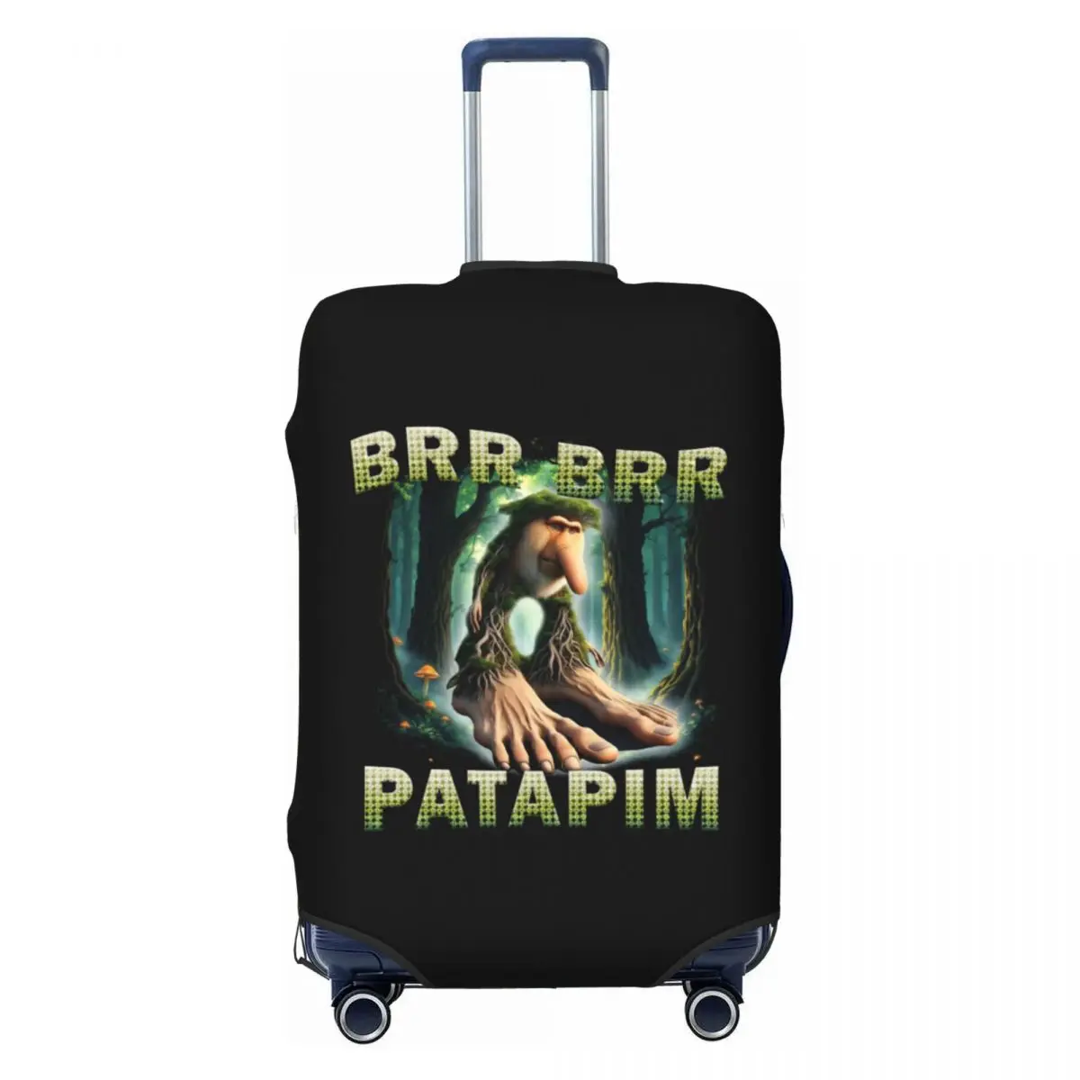 

Custom Brr Brr Patapim Funny Italian Brainrot Luggage Cover Cute Suitcase Protector Covers Suit For 18-32 inch
