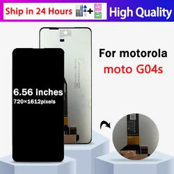 6.56“ IPS LCD For Motorola Moto G04s LCD Display Screen Touch Panel Digitizer For Moto G04s IPS LCD Frame Replacement Part