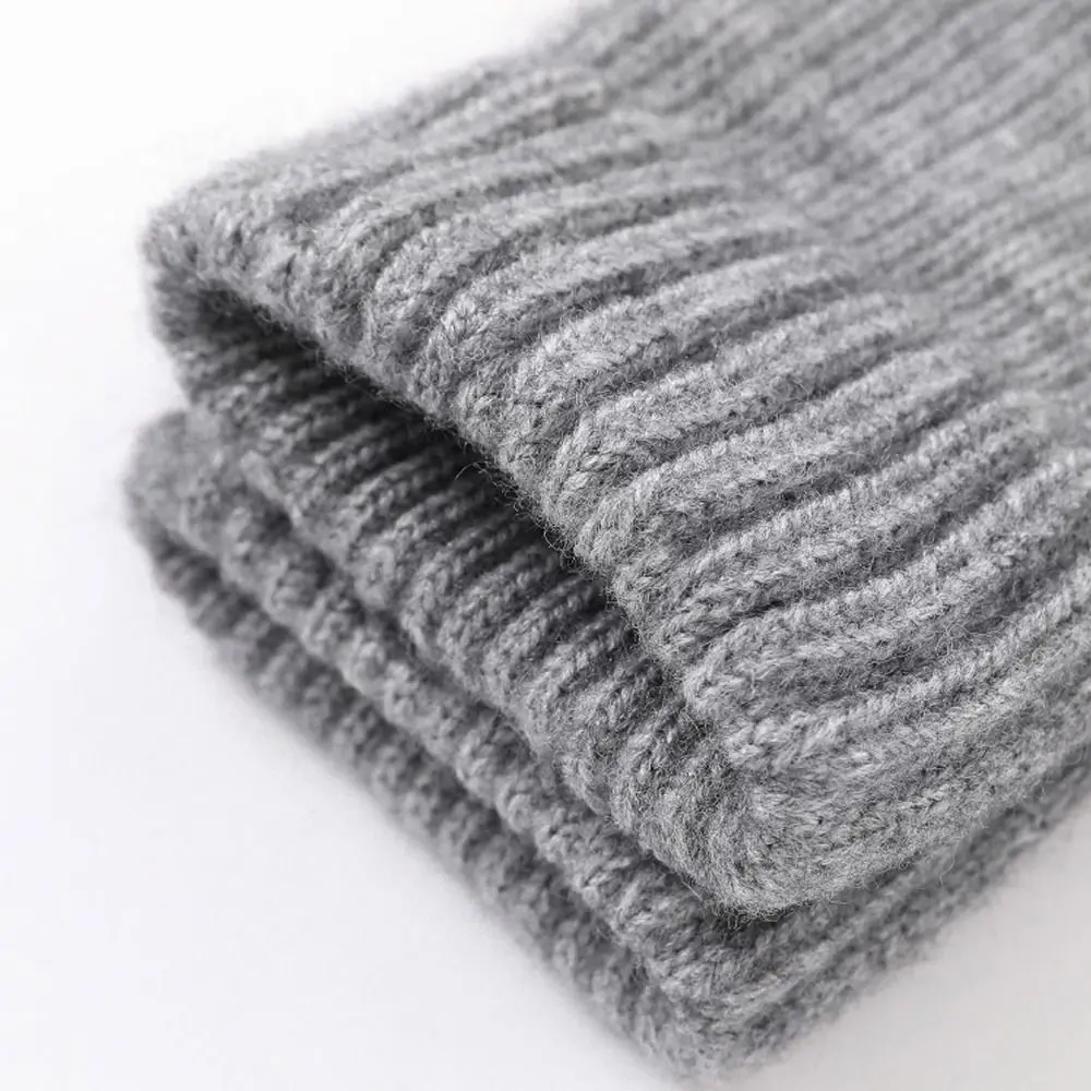 قفازات محبوكة سميكة مقاومة للبرودة قابلة للتنفس بخمسة أصابع تعمل باللمس مقاومة للرياح قفازات دافئة منفصلة #4