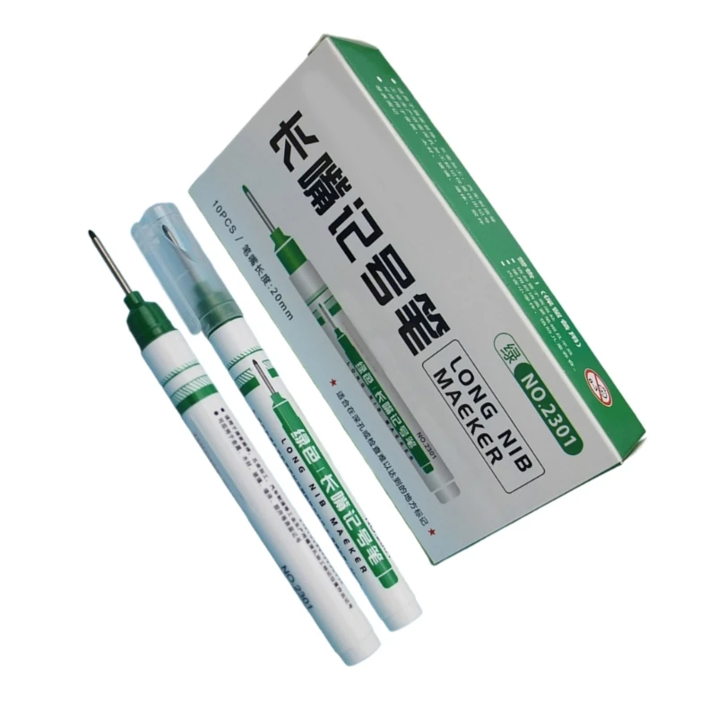 E9LB ช่างไม้ Marker กันน้ำ เจาะรู Marker งานไม้ Mark เครื่องมือ