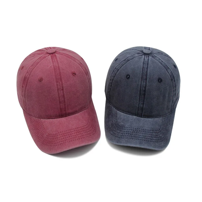 Vintage Workwear Washed Cotton Baseball Cap, Adjustable Unisex Breathable Dad Hat for Outdoor Sun Protection Casual Streetwear