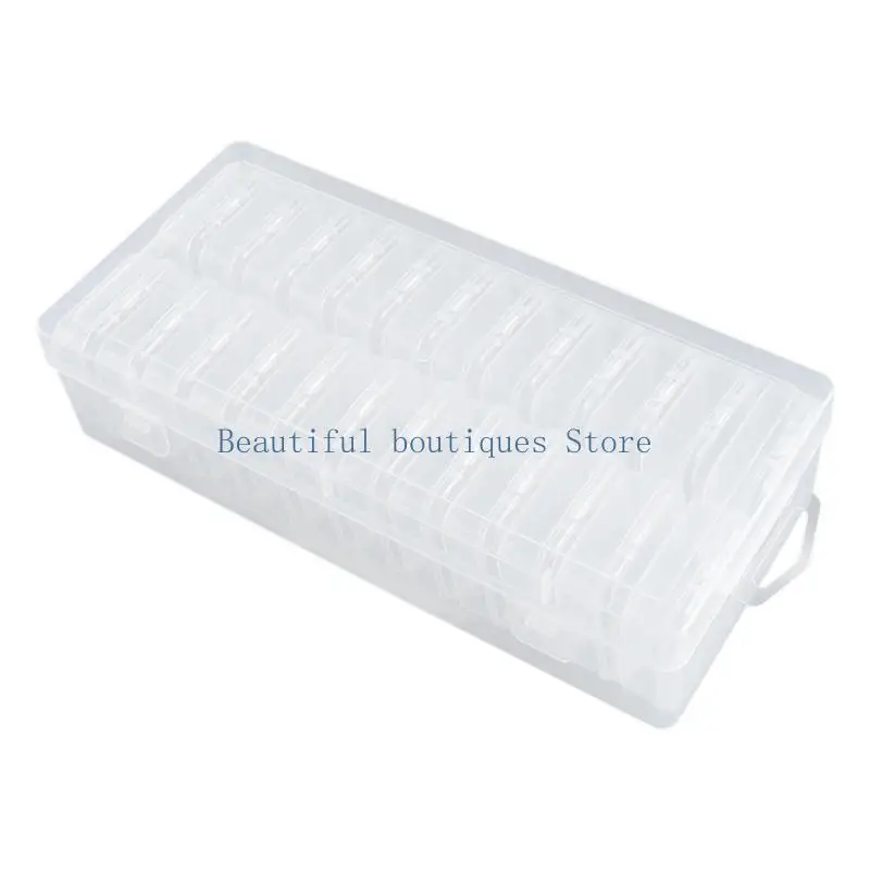 U4LF Multipurpose Clear Plastic Storage Box Ideal For Jewelry Earplugs And Crafts Portable Transparent Plastic Case