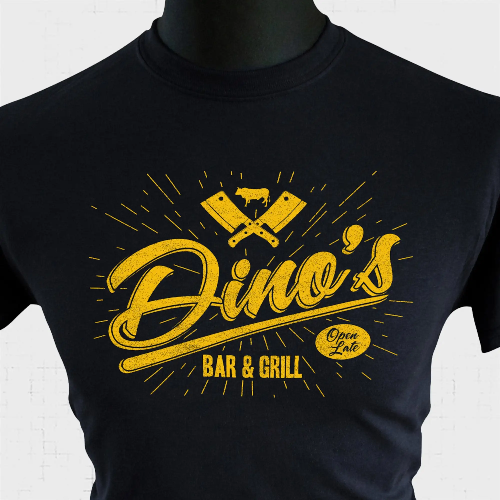 Dino'S Bar And Grill T Shirt Black