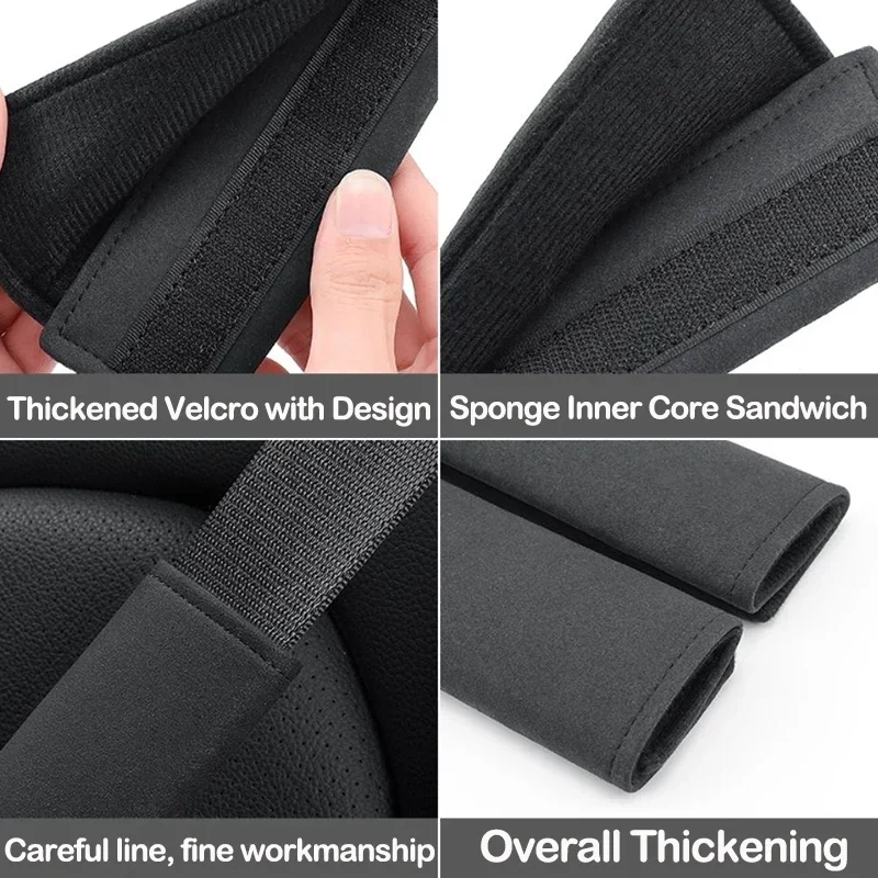 2 قطعة جلد الغزال مقعد حزام الكتف يغطي لبيجو 206 307 308 3008 207 208 407 508 2008 5008 107 106 205 4008 اكسسوارات