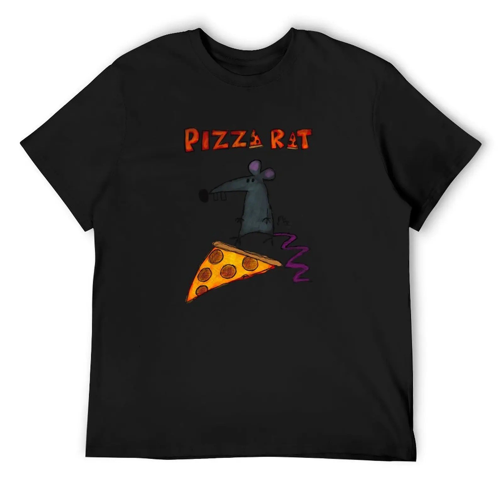 

Pizza Rat T-Shirt valentines boutique clothes customs design your own luxury t-shirt anime figures heavy weight t shirts for men