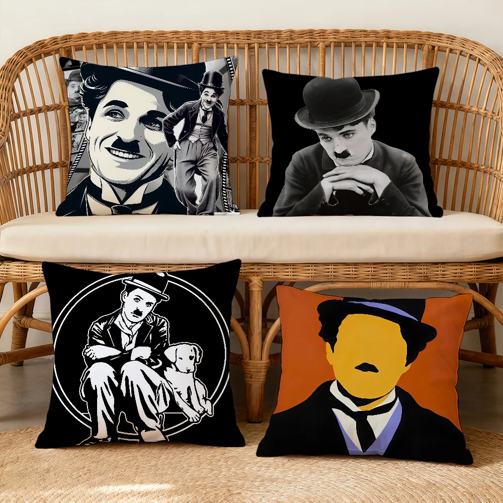 Famous C-CharlieS C-ChaplinS Cushion Cover Square Decorative Throw Pillow Case Sofa Bed Living Room Anniversary Gifts