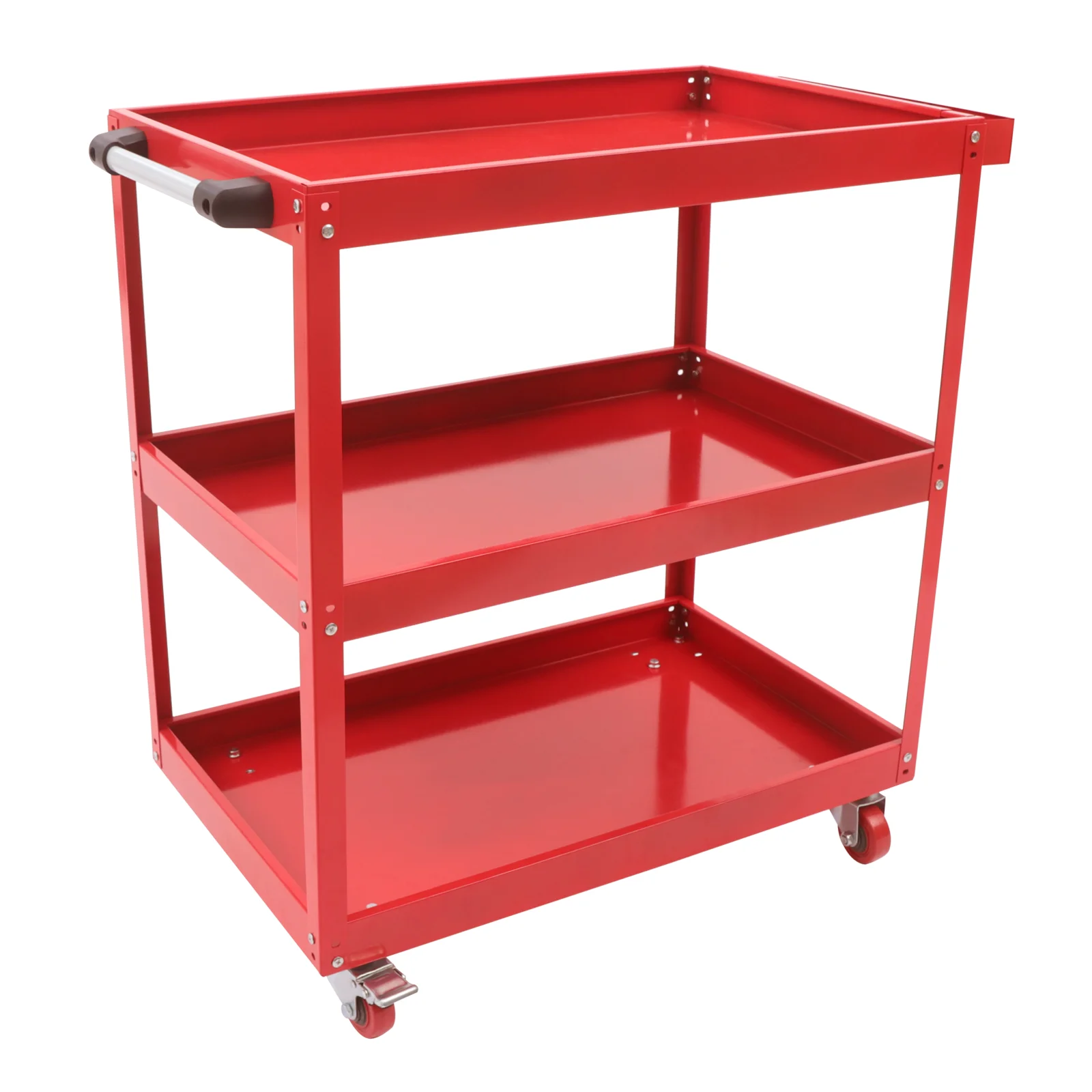 Imagem -05 - Rolling Tool Utility Cart com Gaveta de Armazenamento Carrinho de Serviço Industrial e Comercial Organizador Pesado Vermelho Camadas