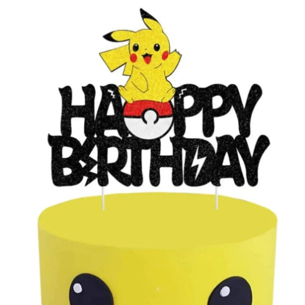 Topper Pokemon Taart Verjaardag Pokemon Decoratie Taart Topper Pikachu Cupcake Topper Baby Douche Bakken DIY Benodigdheden Feestartikelen