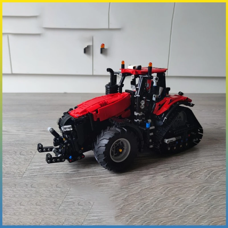 

Moc 1:19 2019, Halftrack Tracto, строительные блоки для сельскохозяйственной техники, креативные гаражные игрушки, рождественский подарок для детей, технические блоки