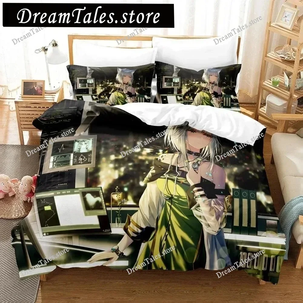 

Anime Game Arknights Bedding Set Boys Girls Twin Queen Size Duvet Cover Pillowcase Bed Kids Adult Fashion Home Textileextile741